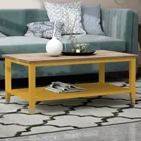 Natural Coffee Table - Yellow, Wood