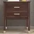 Palazzi 2 Drawer Bedside Table - Brown
