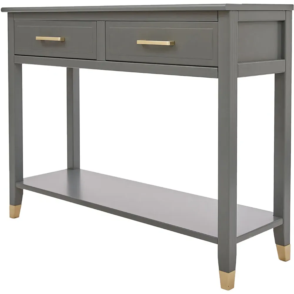 Palazzi 2 Drawer Console Table - Grey