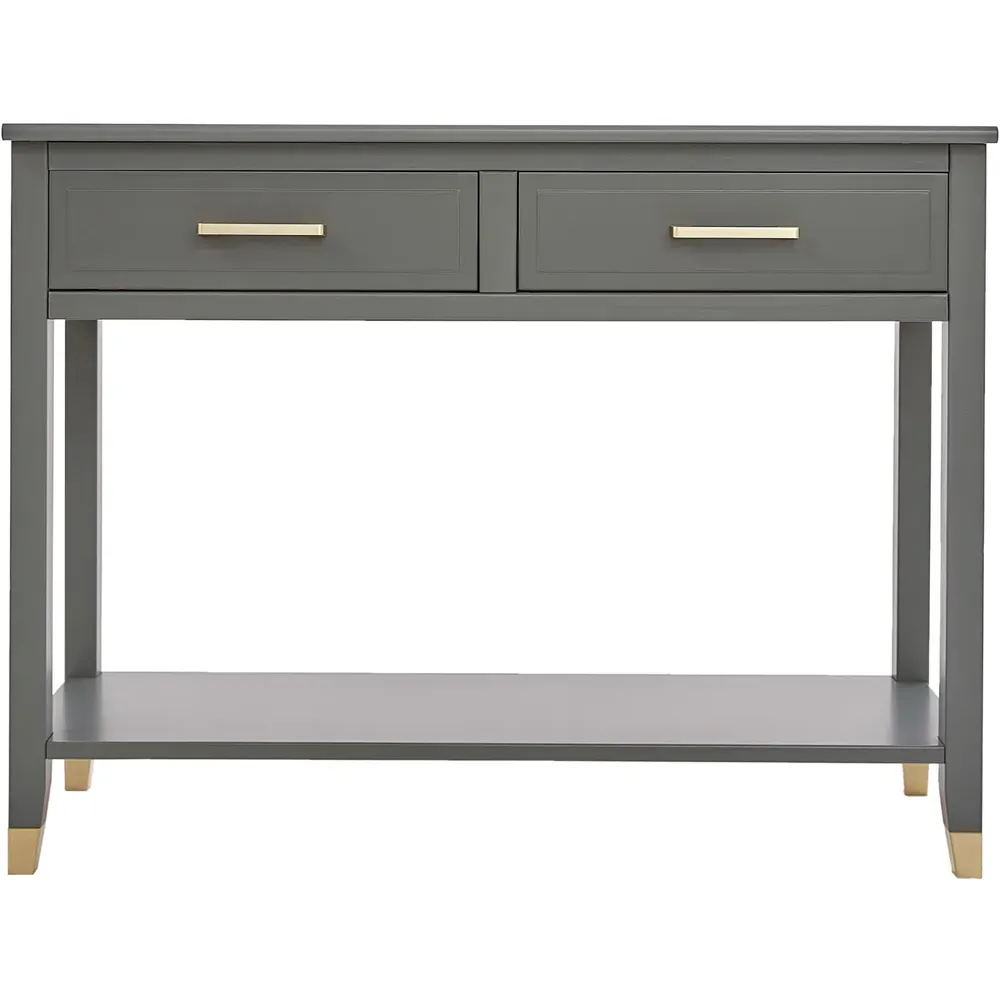 Palazzi 2 Drawer Console Table - Grey
