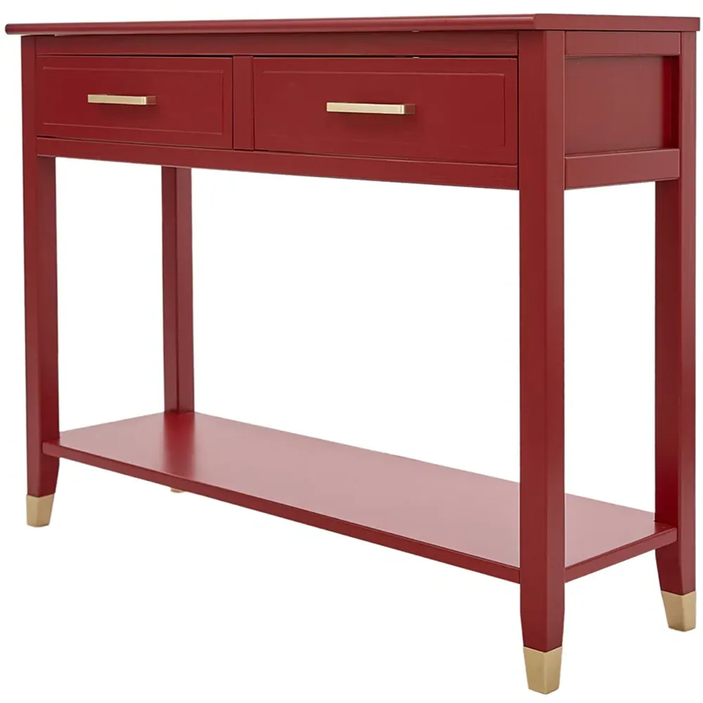 Palazzi 2 Drawer Console Table - Red