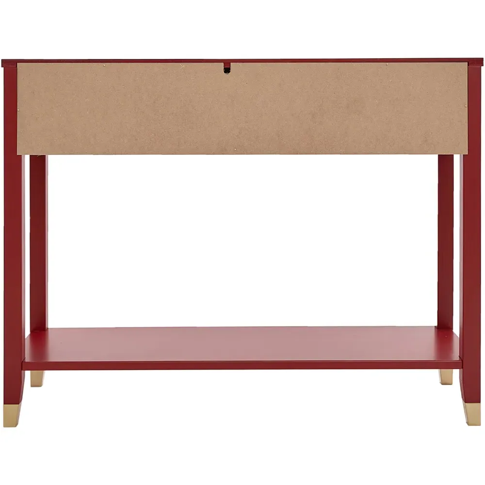 Palazzi 2 Drawer Console Table - Red