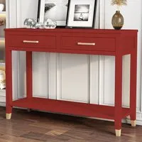 Palazzi 2 Drawer Console Table - Red