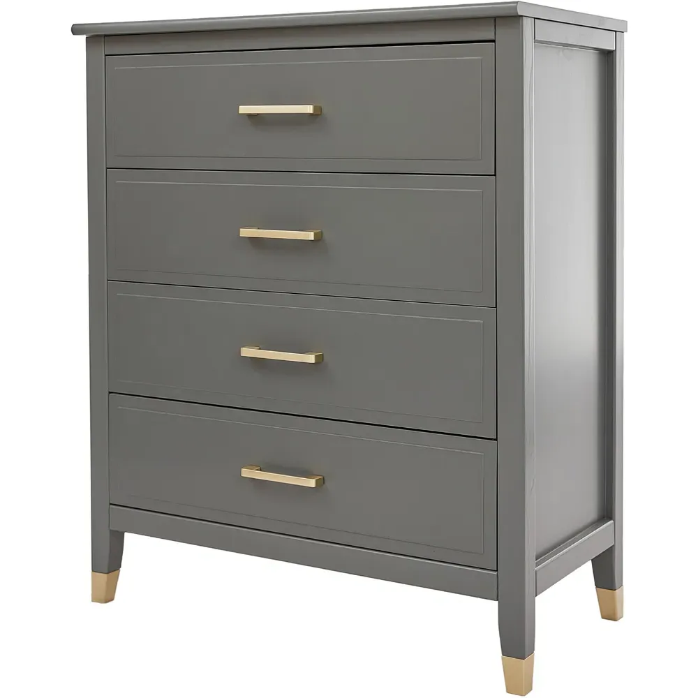 Palazzi 4 Drawer Chest of Drawers - Grey