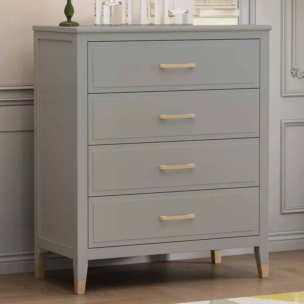 Palazzi 4 Drawer Chest of Drawers - Grey