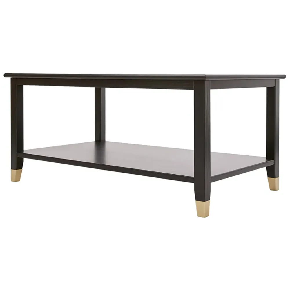 Palazzi Coffee Table with Storage - Black