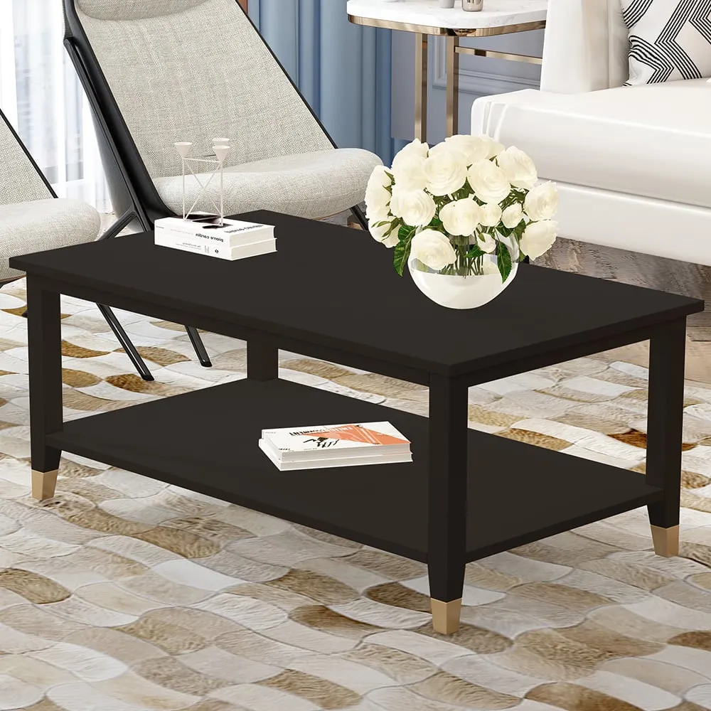 Palazzi Coffee Table with Storage - Black image