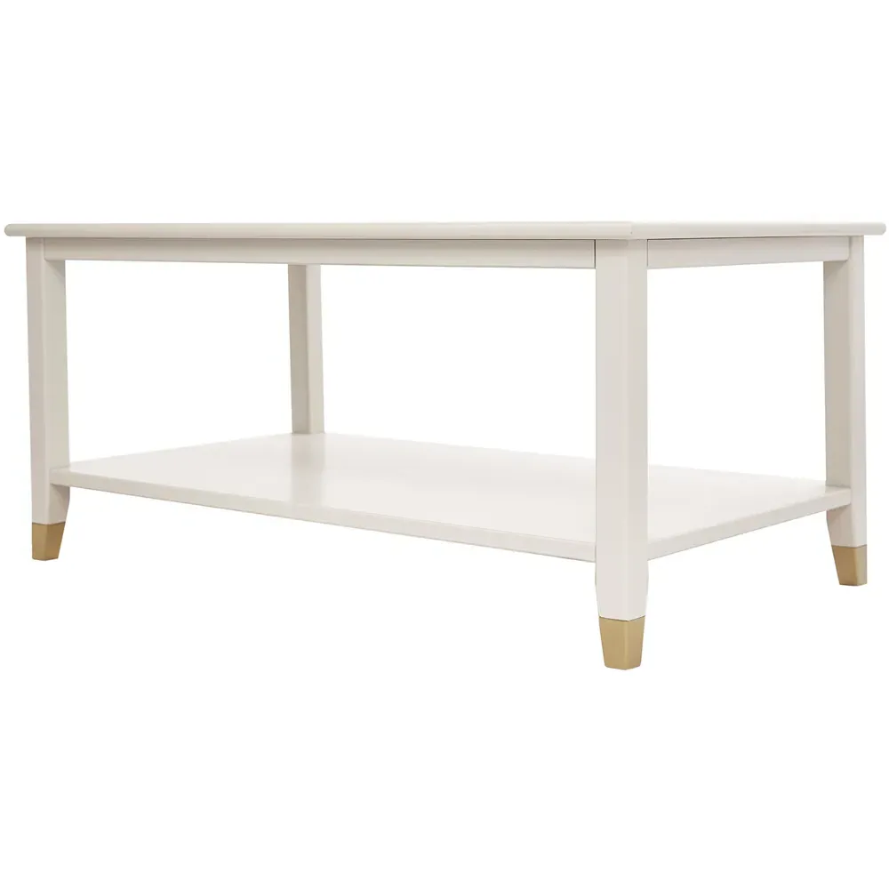 Palazzi Coffee Table with Storage - White, MDF
