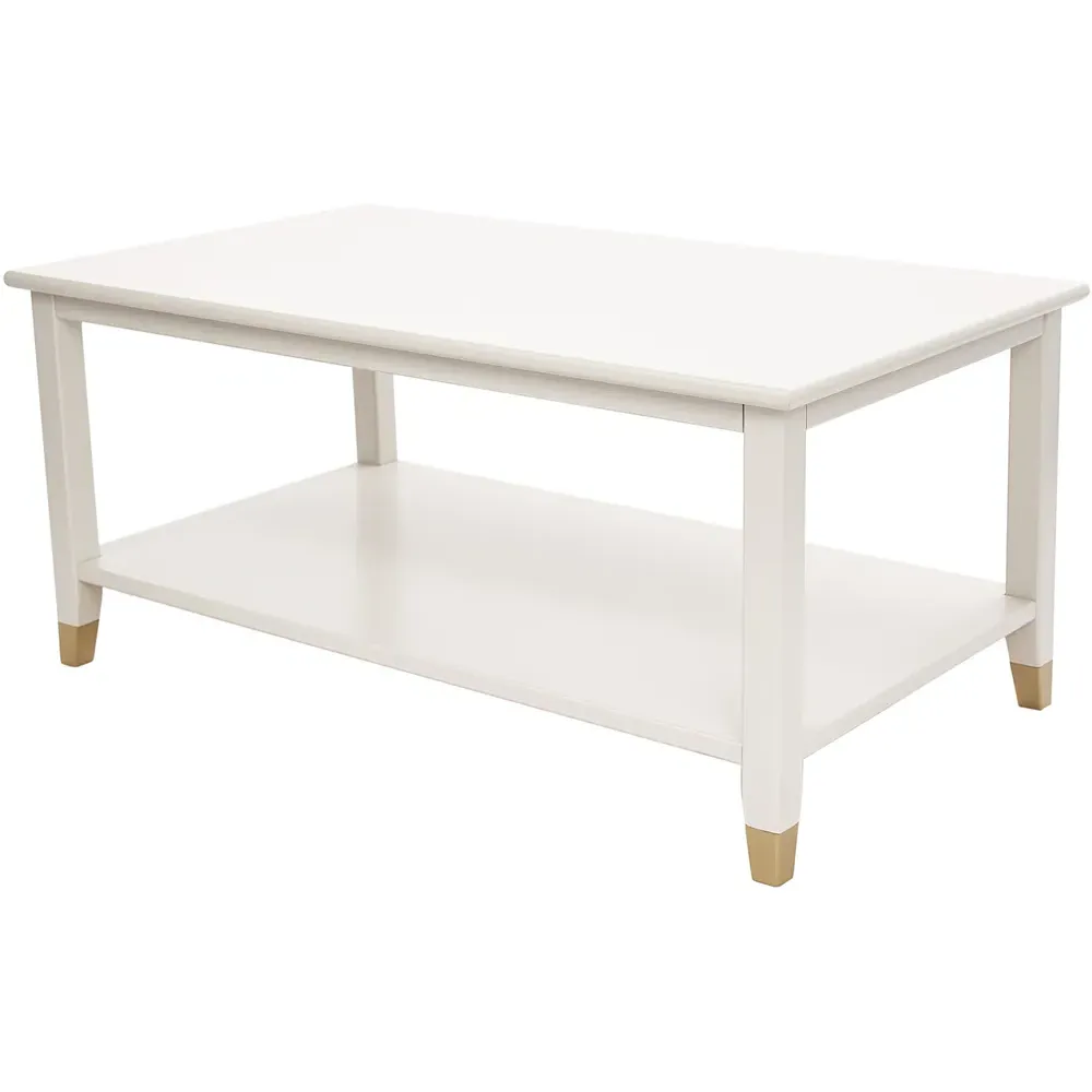 Palazzi Coffee Table with Storage - White, MDF