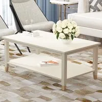 Palazzi Coffee Table with Storage - White, MDF