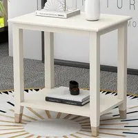 Palazzi Side Table with Storage - White