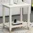 Palazzi Side Table with Storage - White