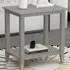 Side Table with Storage - Grey, MDF