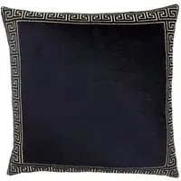 Apollo Embroidered Cushion - Black and Gold