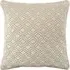 Avenue Velvet Jacquard Cushion - Cream