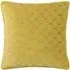 Avenue Velvet Jacquard Cushion - Ochre