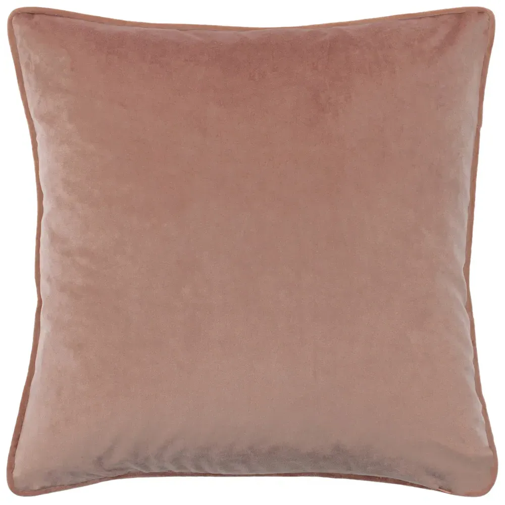 Avenue Velvet Jacquard Cushion - Pink