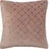 Avenue Velvet Jacquard Cushion - Pink