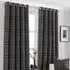 Aviemore Tartan Check Eyelet Curtain - Rust, Polyester
