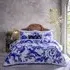 Azzurro Super King Size Printed Cotton Duvet Set - Blue