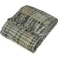 Baoli Chunky Woven Throw - Duck Egg, Acrylic-Polyester
