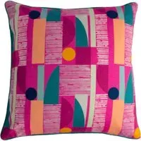Barcelona Art Deco Cushion - Fuchsia
