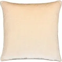 Bloomsbury Geometric Cut Velvet Piped Cushion - Cream