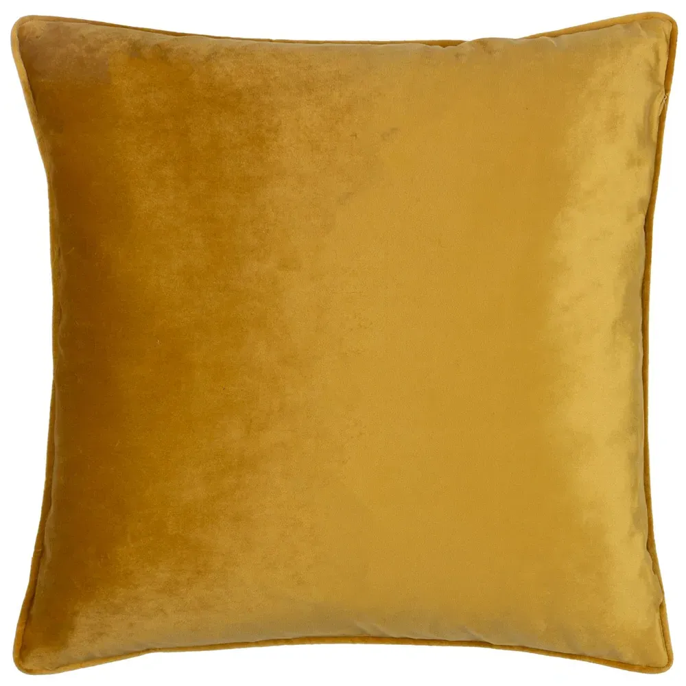 Bloomsbury Geometric Cut Velvet Piped Cushion - Multi
