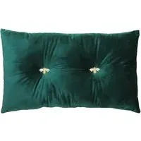 Bumble Bee Cushion - Emerald, Velvet