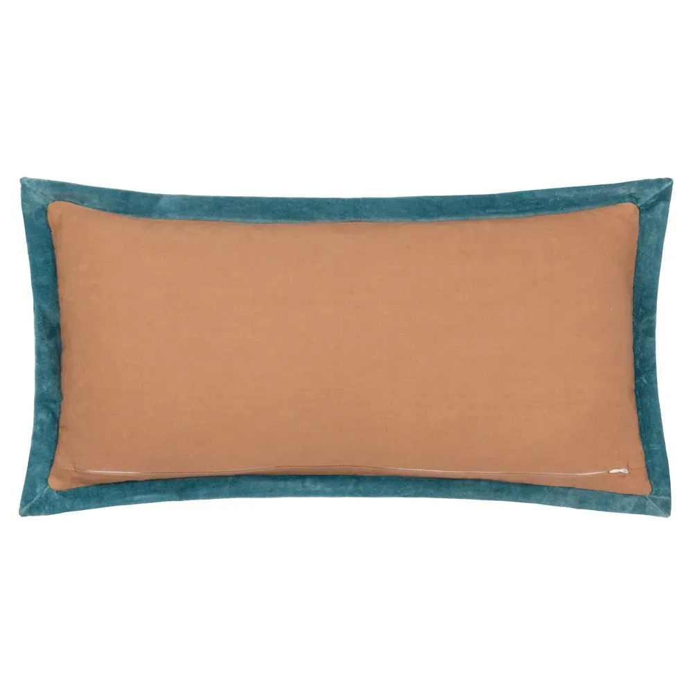 Casa Embroidered Cushion - Rose, Cotton