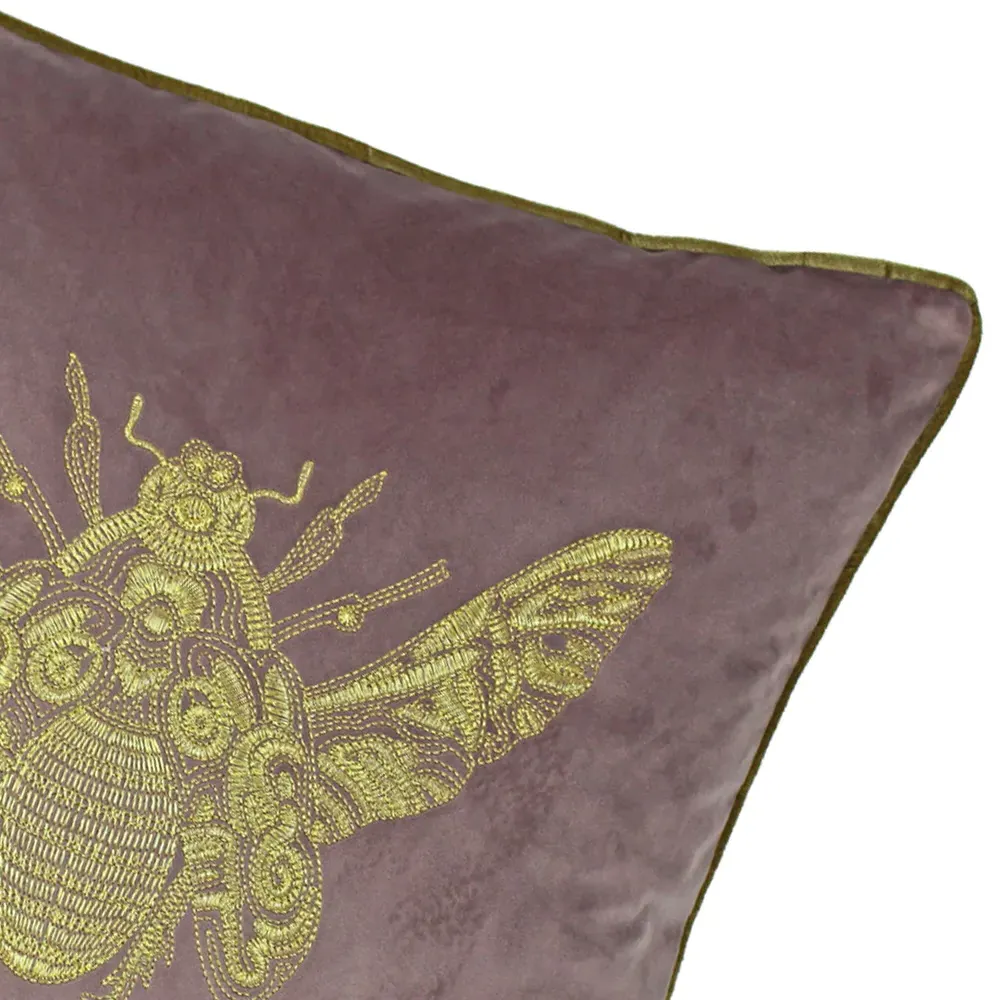 Cerana Embroidered Cushion - Multi, Velvet