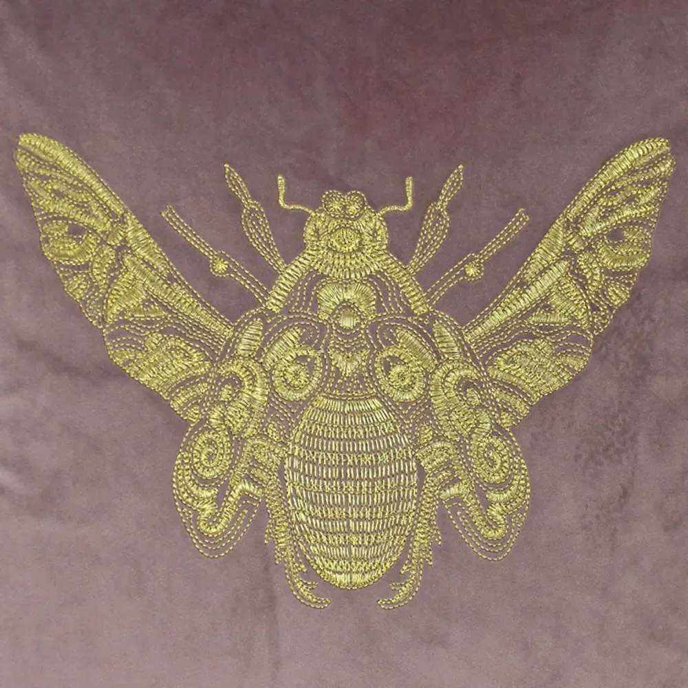 Cerana Embroidered Cushion - Multi, Velvet