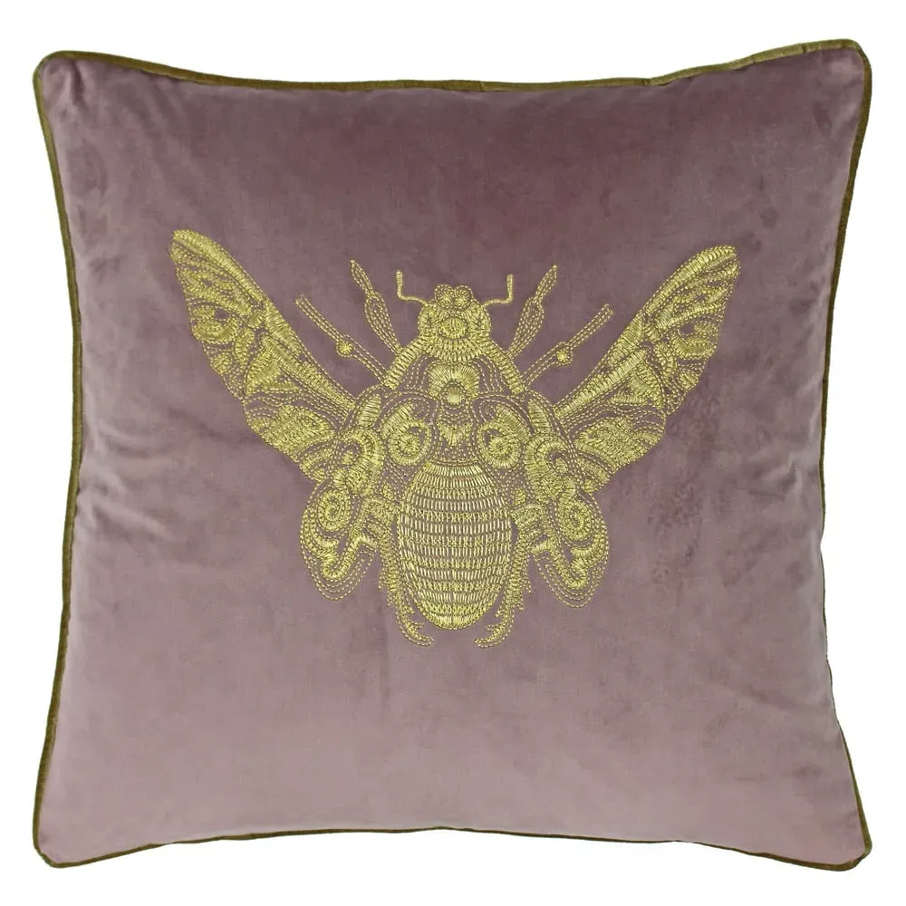 Cerana Embroidered Cushion - Multi, Velvet