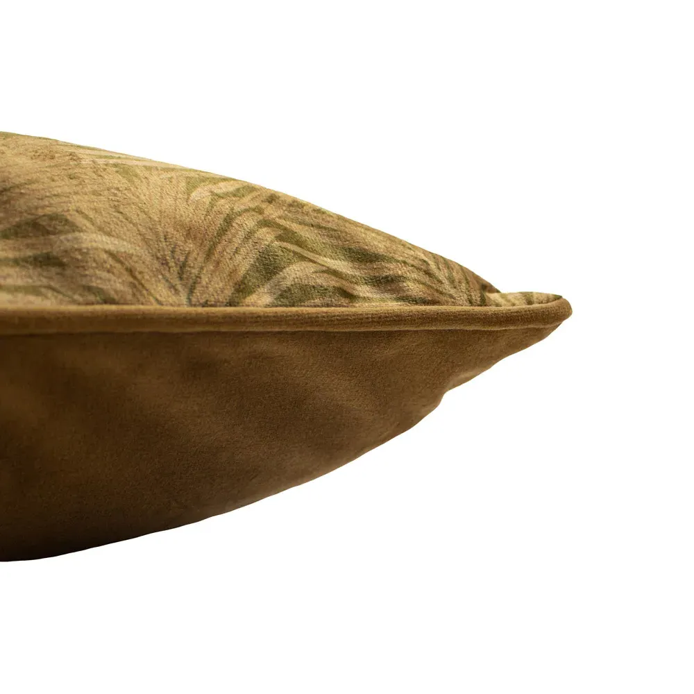 Cheetah Forest Cushion - Gold, Velvet