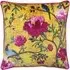 Chinoiserie Floral Cushion - Gold, Velvet