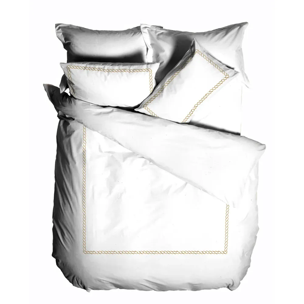Cleopatra Double Duvet Cover Set - Gold, Cotton