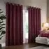 Corinthian Eyelet Curtains - Red, Velvet
