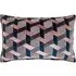 Delano Velvet Jacquard Cushion - Blush, Navy