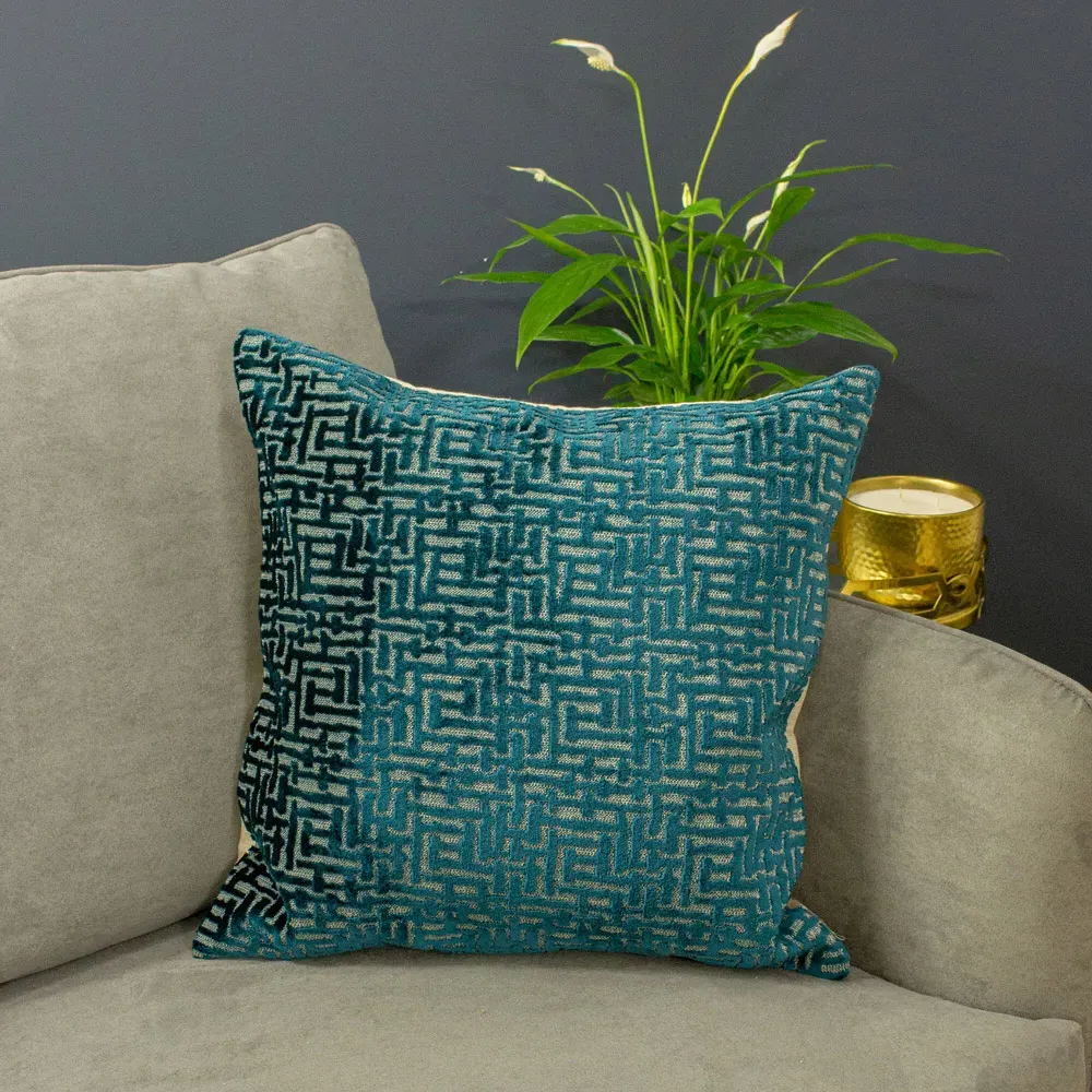 Delphi Cushion - Teal, Velvet