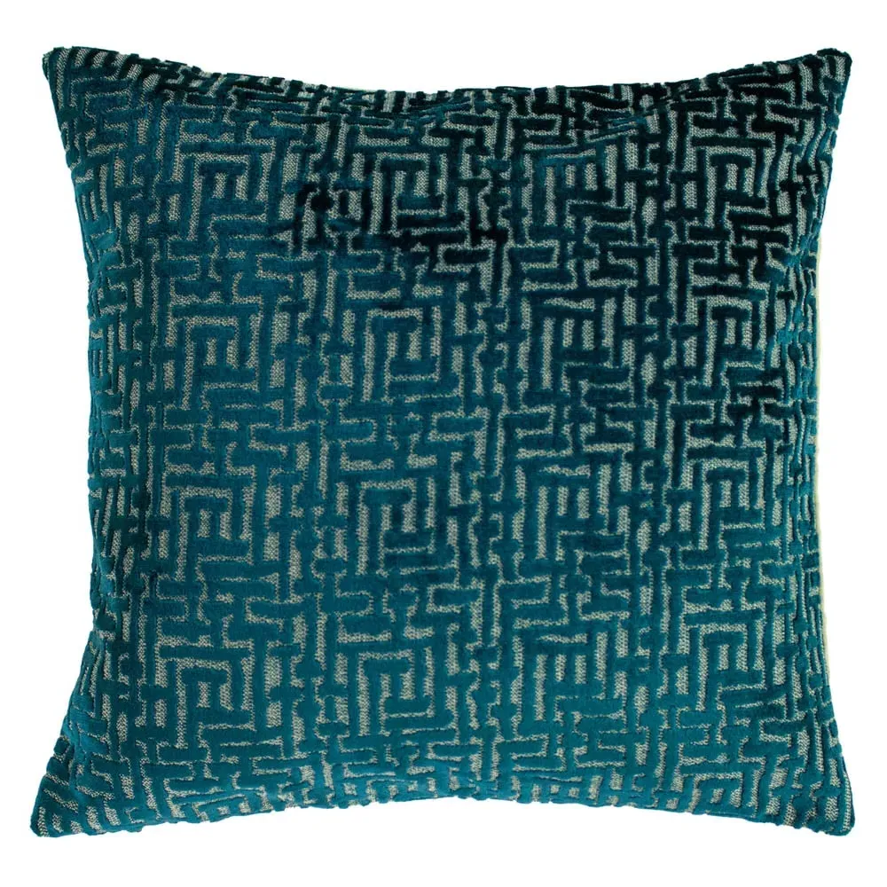 Delphi Cushion - Teal, Velvet image