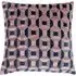 Empire Velvet Jacquard Cushion - Blush and Navy