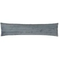 Empress Draught Excluder with Reversible Design - Charcoal, Faux Fur