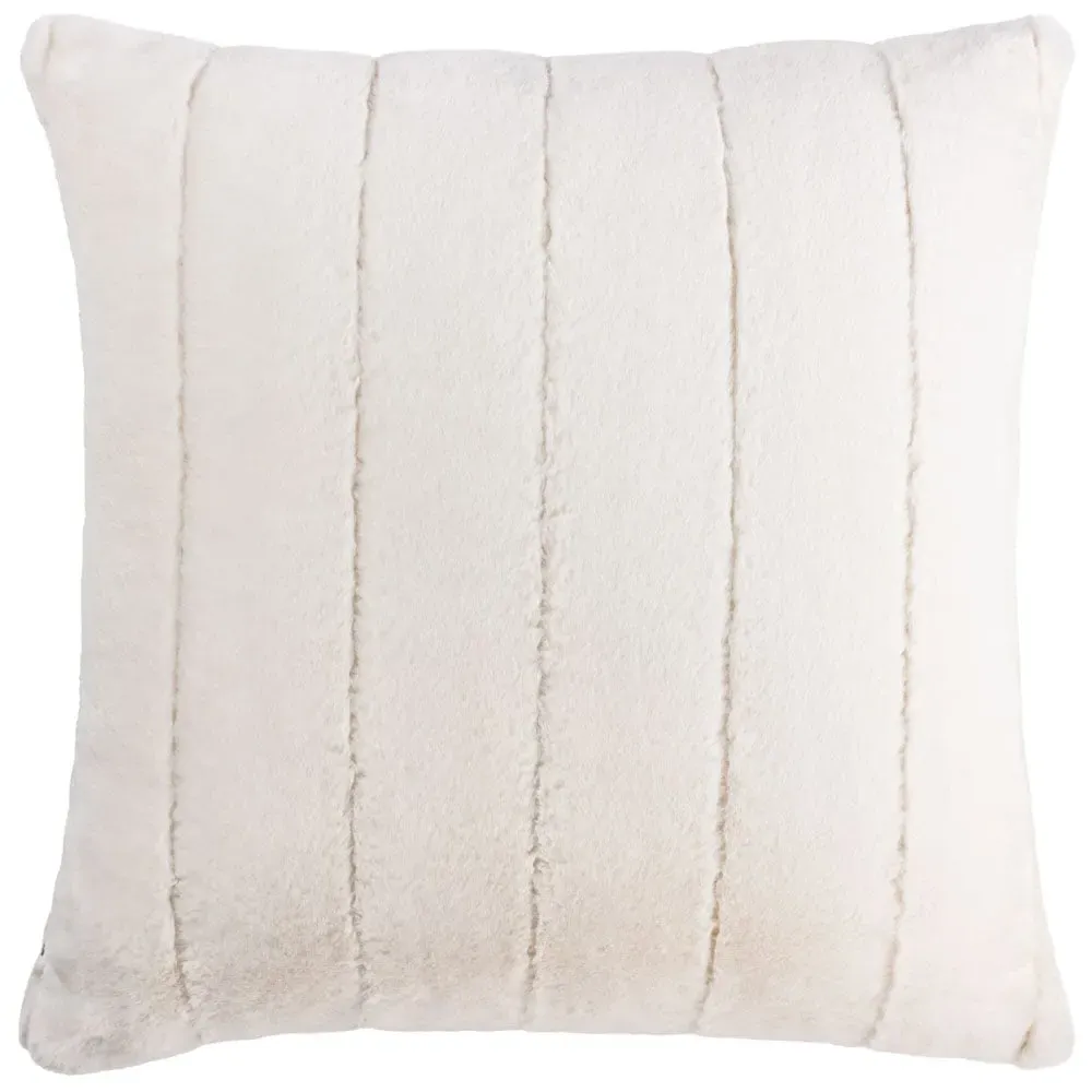 Empress Faux Fur Cushion - Cream