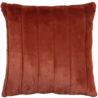 Empress Faux Fur Cushion - Rust