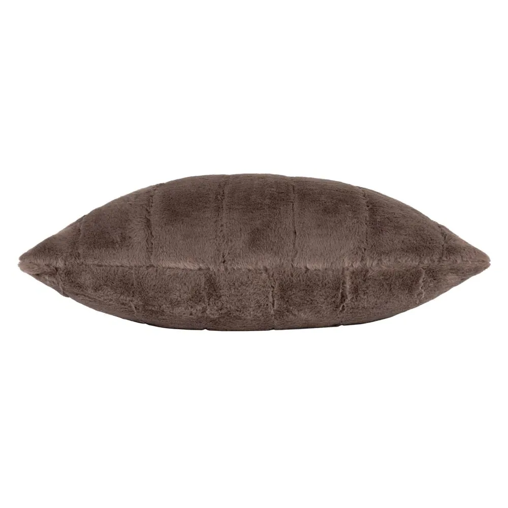 Empress Faux Fur Cushion - Taupe
