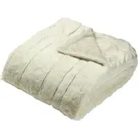 Empress Faux Fur Throw - Cream