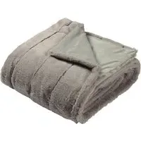 Empress Faux Fur Throw - Grey