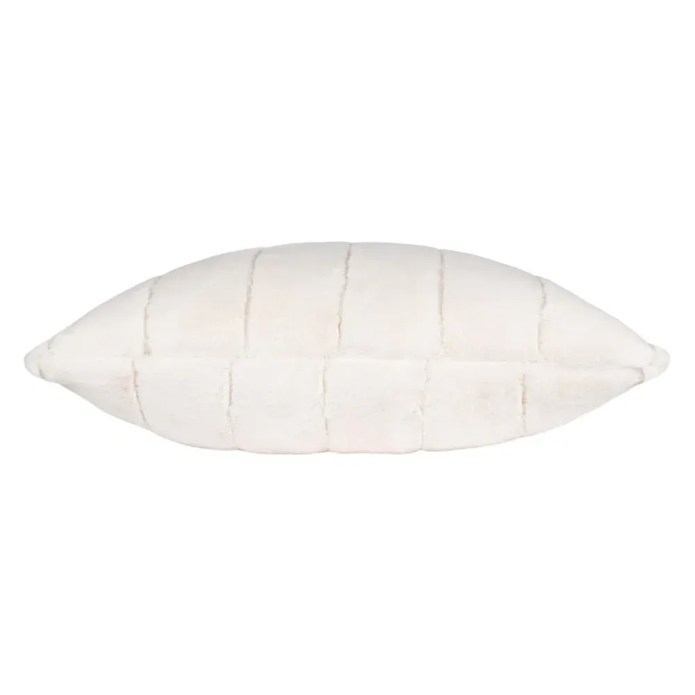 Empress Large Faux Fur Cushion - Cream
