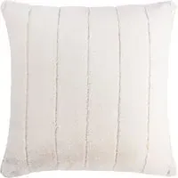 Empress Large Faux Fur Cushion - Cream