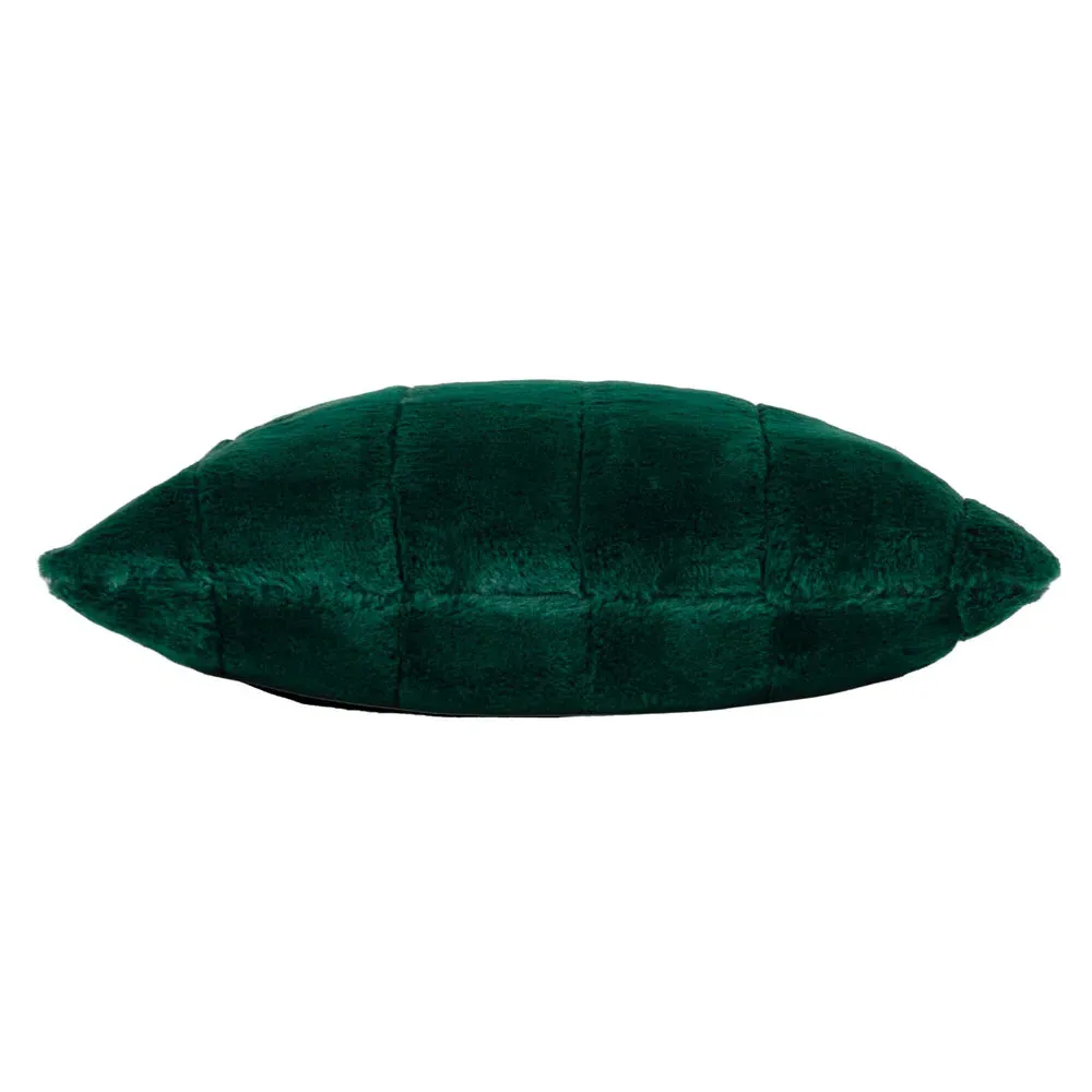 Empress Large Faux Fur Cushion - Green